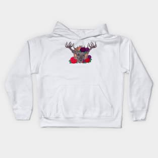 Stag of Roses Kids Hoodie